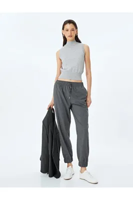 Koton Beli Bağlamalı Cepli Jogger Pantolon