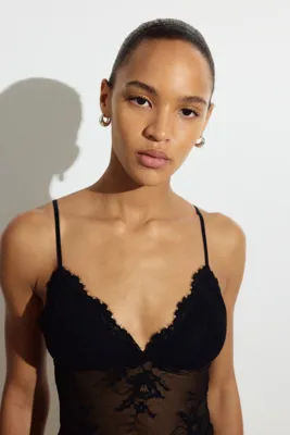 H&M Padded-cup lace thong body