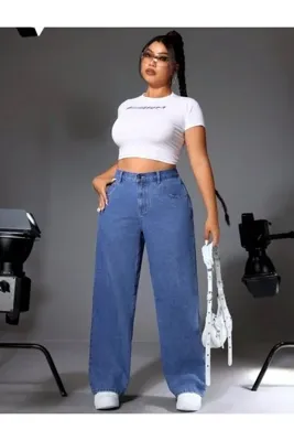 GERONİS Büyük beden Jeans pantolon