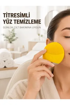 plentiful Su Geçirmez Titreşimli Yüz Temizleme Cihazı Yumuşak Silikon Cilt Bakım Fırçası