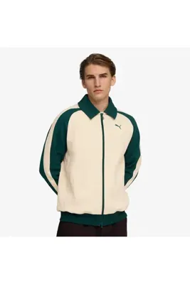 Puma T7 Relaxed Wing Collar Unisex Krem Ceket
