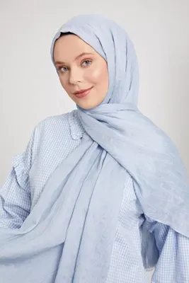 Levidor Bebe Mavisi Pliseli Pamuklu Şal