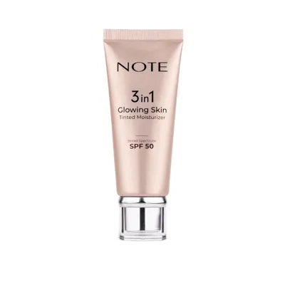 Note Cosmetics 3 in 1 Glowing Skin Tinted Moisturizer SPF 50 Işıltılı Aydınlatıcı Krem