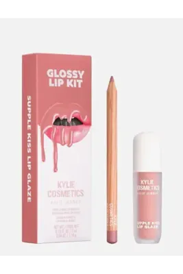 KYLİE Glossy Lıp Kıt Glaze 3 ml & Precısıon Pout Lip Liner 1.14 g Comes Naturally
