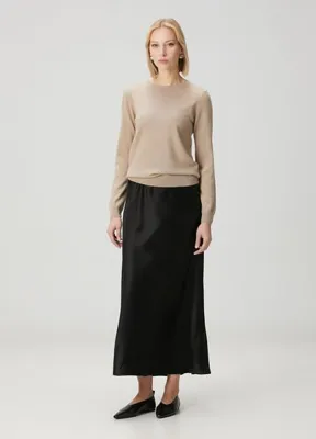 By Malene Birger Barbara Siyah Midi Etek