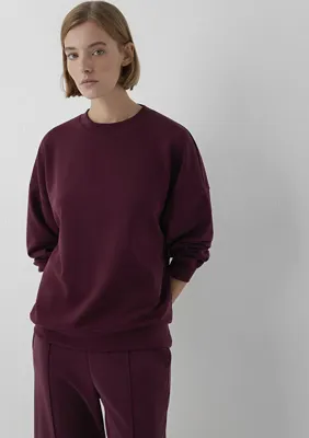 Mavi Soft-Premium (TENCEL™) Modal Karışımlı Bordo Sweatshirt