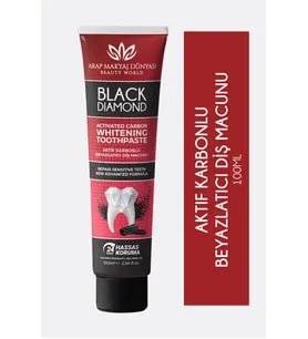 Arap Makyaj Dünyası Black Dıamond Aktif Karbon Beyazlatıcı Diş Macunu (100 ML)