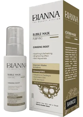 Esplendor Bianna Köpüren Maske Bubble Mask Ginseng Özlü ve Yatıştırıcı Cilt Bakım Maskesi - 75 ml