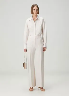 Victoria Beckham Krem Pantolon