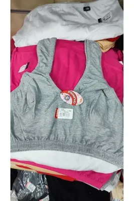 Ceylanoğlu 3 Lü % 100 Pamuk Penye Anne Yarım Atlet & Body Sütyen Gri