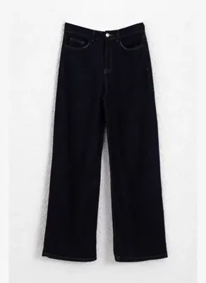 BSL Sim Karışımlı Düz Kesim Denim Pantolon