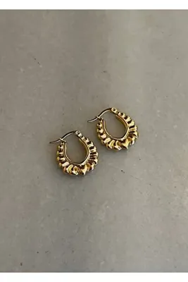 KİLİGİSTANBUL Vintage Çelik Halka Küpe 2 Cm