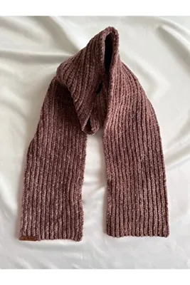CreativeCraft Peluş Atkı, Örgü Atkı, Kadife İp Atkı
