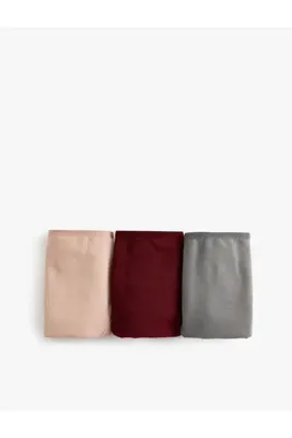 Koton Basic Brazilian Külot Çok Renkli Pamuklu 3'lü Paket