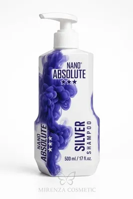 Nano Absolute Silver Şampuan Mor Şampuan Turunculaşma Karşıtı Platin Sarı Ve Gri Saçlar Için 500 ml