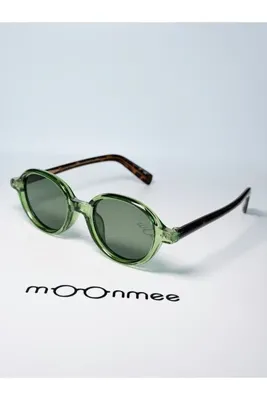 MOONMEE PROLE PREMIUM Unisex Oval kamuflaj / yeşil Güneş Gözlüğü