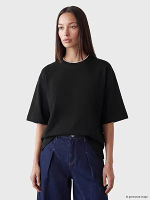 LCW EVERYDAY Bisiklet Yaka Soft Touch Kadın Tişört