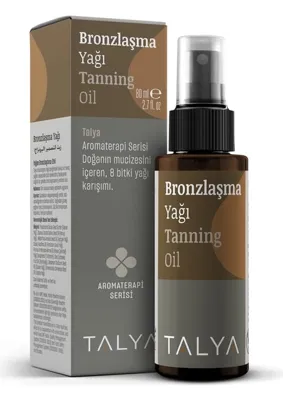 Talya Bronzlaşma Yağı, 8 Bitki Yağ Karışımı ve E Vitamini, 80 ml