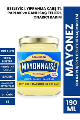 PROCSIN Mayonez Kolajen Içeren Besleyici Saç Maskesi 190 ml