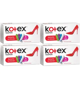 Kotex Tampon Normal 64 Lü Set (4PK*16)