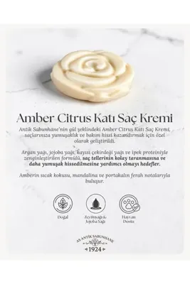 AS ANTİK SABUNHANE 1924 Amber Citrus Katı Saç Kremi