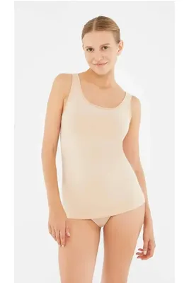 Dagi Kadın, Ten, Battal Beden %95 Cotton % 5 Elastane 2 'li Atlet