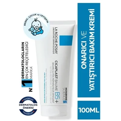 La Roche Posay La Roche-Posay Cicaplast Baume B5 100 ml Onarıcı ve Yatıştırıcı Vücut Bakım Balsamı