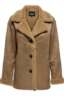 ONLY Kadın Onlylva Coat Taba Kürklü Mont - 15322037