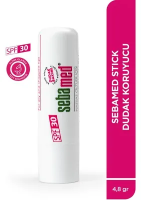 Sebamed Kurumuş Çatlamış ve Hassas Dudaklar - Yoğun Nemlendiricili Lipbalm - Dudak Bakım Kremi 30 SPF 4,8 gr