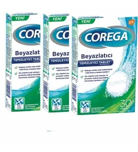 Corega 3 Dakikada Temizleyici 30 Tablet 3'lü-