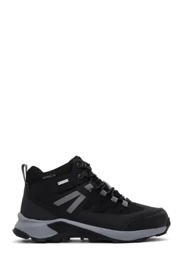 Derimod Caterpillar Erkek Siyah Deri Waterproof Outdoor Bot