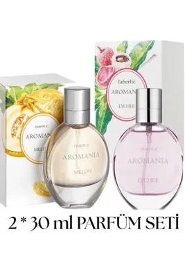 Faberlic AROMANİA MELON -AROMANİA LYCHEE 2*30 ML KADIN PARFÜM SETİ KALICI KOKU