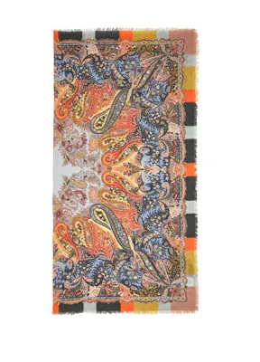 Etro Colorblocked Kadın Kaşmir Şal