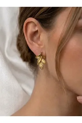 VENTUS ACCESSORIES Sallantılı Yaprak Küpe