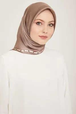 Armine İpek Eşarp 2024 Yaz - 9165-38 Koyu Taş Sura