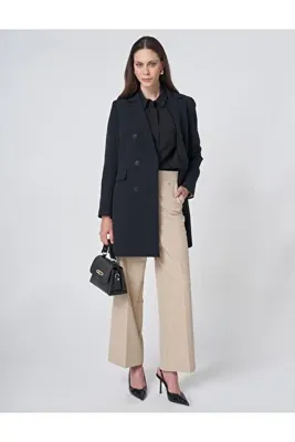 Kayra Erkek Yaka Basic Blazer Ceket Siyah