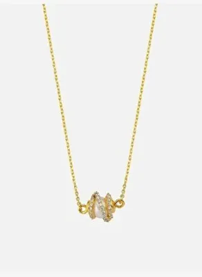 Linya Jewellery Amour İncili Kafes Detaylı Zincir Kolye