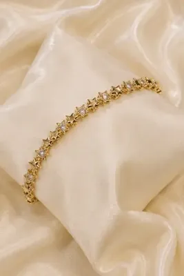 Genel Markalar Çelik Yıldız Model Taşlı Bileklik