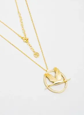 So Chic Turna Kuşu 18 Ayar Sarı Altın Kaplama 44 Cm Gümüş Kolye