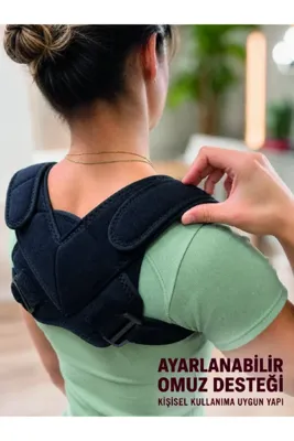 Lisinya Klavikula Bandajı Köprücük Kemiği Destekli Dik Duruş Aparatı Ayarlanabilir Sırt Desteği -