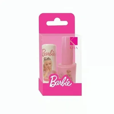 Barbie Lisanslı Dudak Koruyucu ve Oje Seti