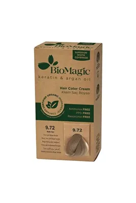 BioMagic Saç Boyası Küllü Sarı No: 9.72