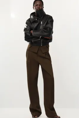 H&M Viskoz Karışımlı ve Barrel Paçalı Pantolon