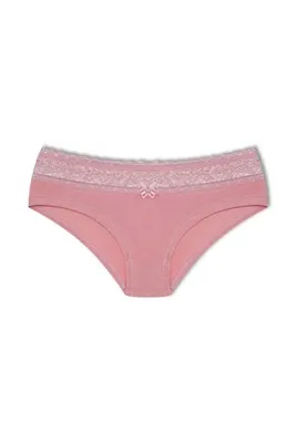 HNX Pamuklu Beli Dantelli Hipster Kadın Boxer Külot