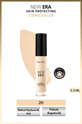 NEW ERA Skin Protecting Concealer Nemli Bitişli Göz Altı Kapatıcısı - 20 Light Beige