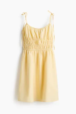 H&M Pamuklu ve Bağlanan Askılı Elbise