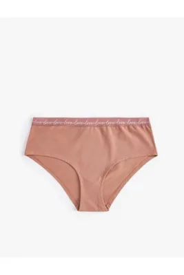 Koton Standart Bel Baskılı Hipster Külot