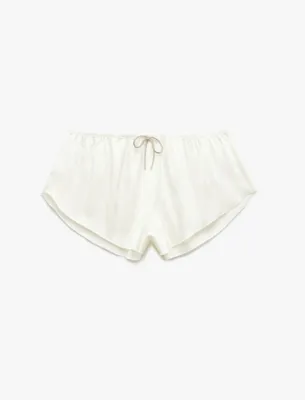 Koton Fiyonk Detaylı Mini Bridal Saten Şort Pijama Altı