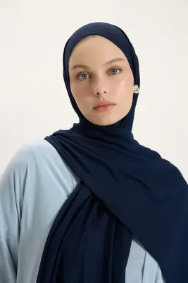 QEF Bambu Penye Şal Lacivert
