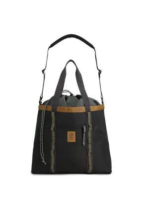 Topo Designs Mountain Utility Neutral Tote Siyah Unisex Omuz Çantası